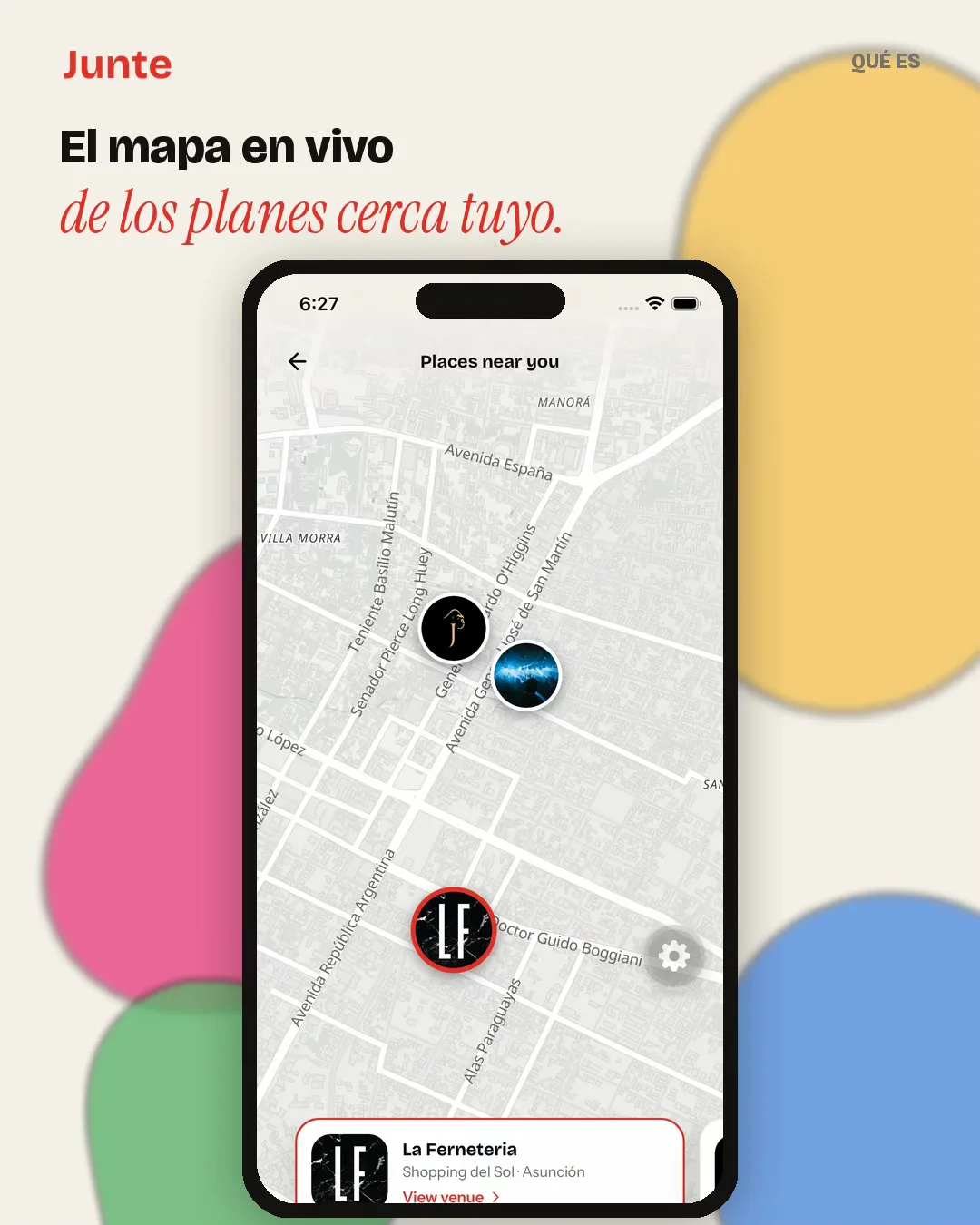 El mapa en vivo de los planes cerca tuyo