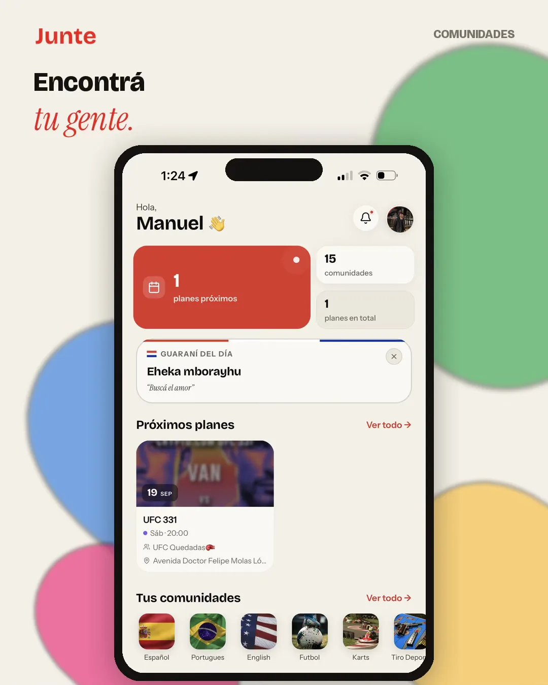 Encontrá tu gente en las comunidades de Junte